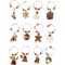 12 Piece Christmas Wine Glass Charms, Holiday Drink Markers (2 Inches)